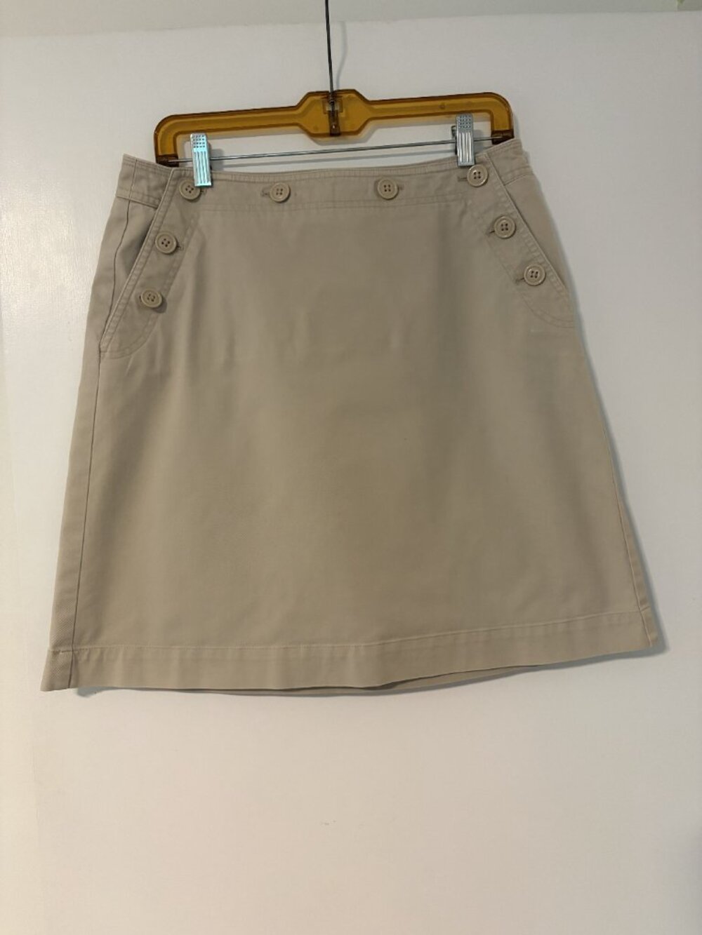 Kahki Talbots skirt, size 10,knee length